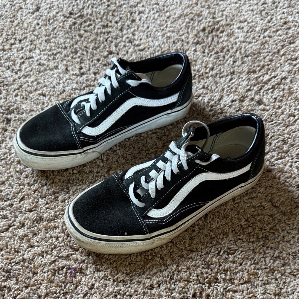 Vans Black and White Old Skool Sneakers